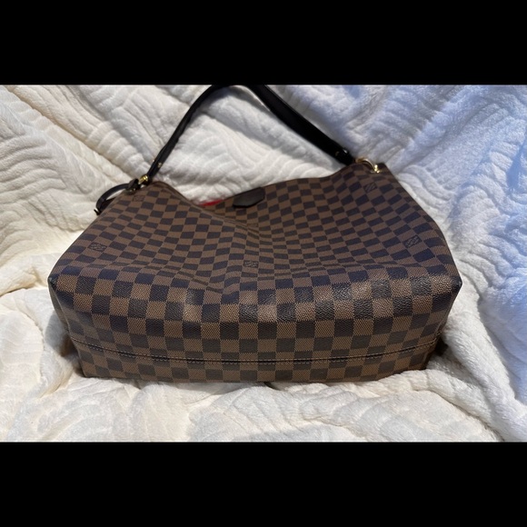 Authentic LOUIS VUITTON GRACEFUL MM DAMIER EBENE - Picture 3 of 11